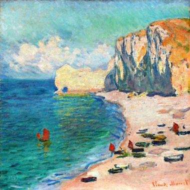 The Beach and the Falaise d’Amont - Monet